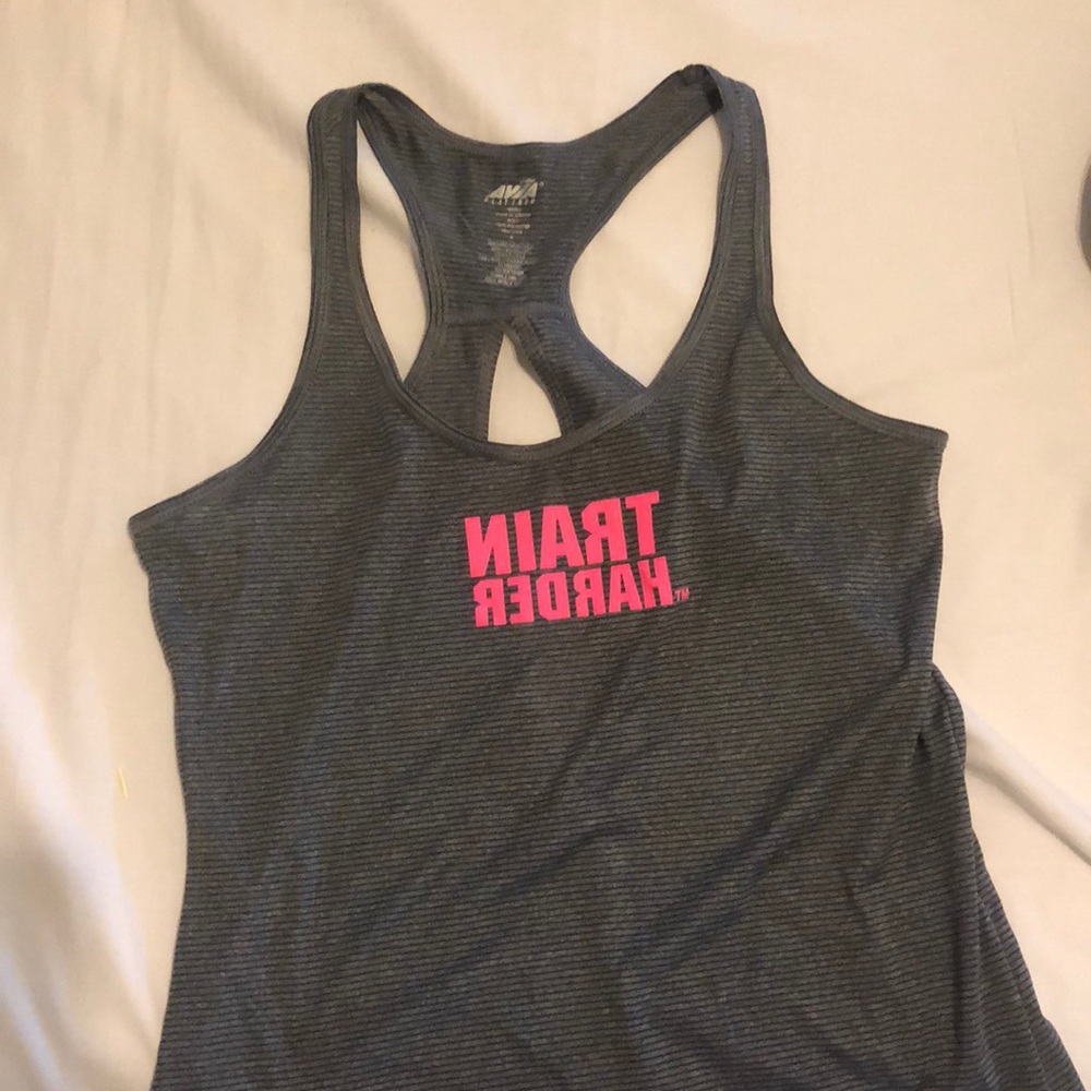 Train harder workout tank